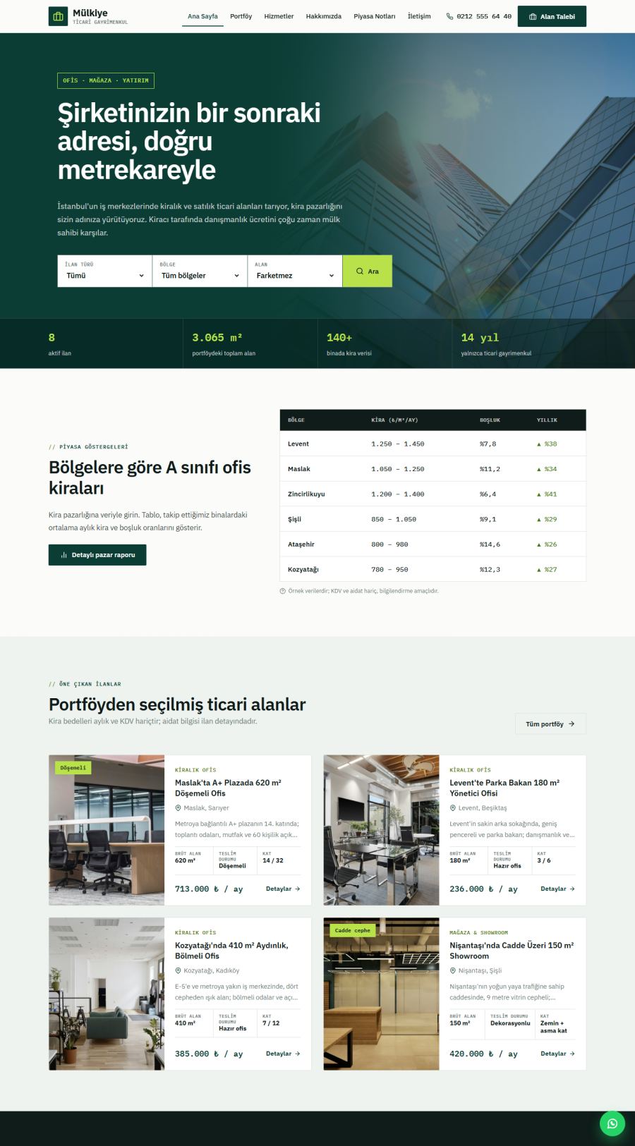 Mülkiye – Ticari Gayrimenkul Danışmanlığı Web Sitesi – web sitesi tasarımı önizleme