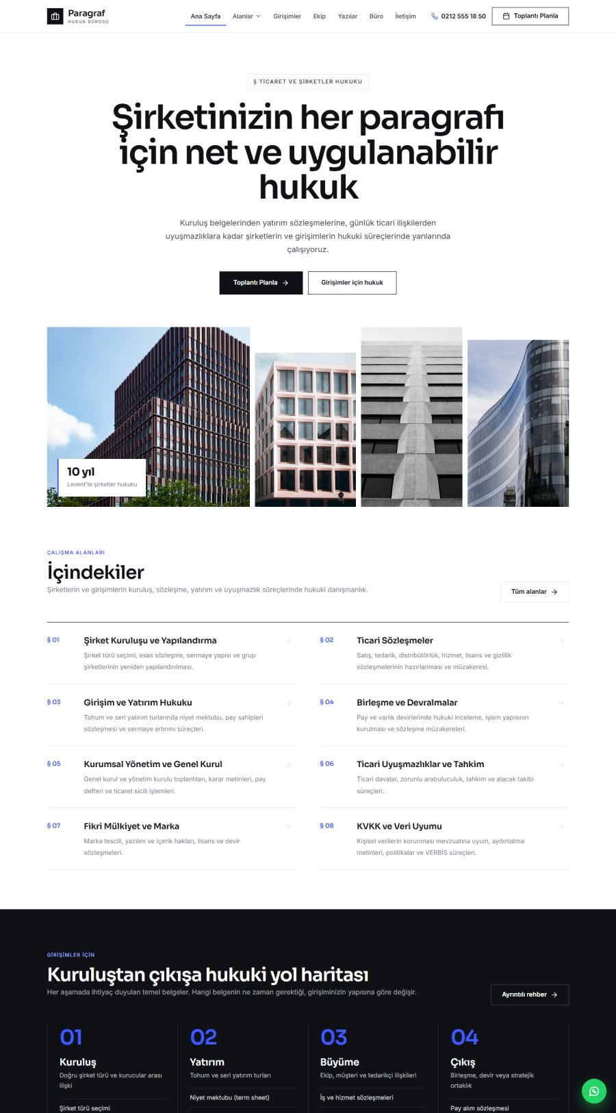 Paragraf – Şirketler Hukuku ve Girişim Avukatı Web Sitesi – web sitesi tasarımı önizleme