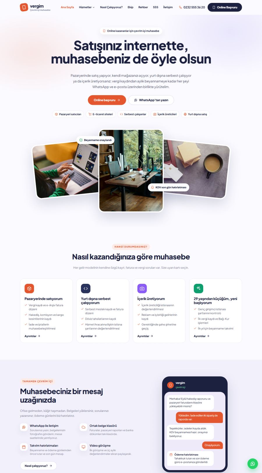 Vergim – E-Ticaret ve Freelancer Muhasebe Web Sitesi – web sitesi tasarımı önizleme